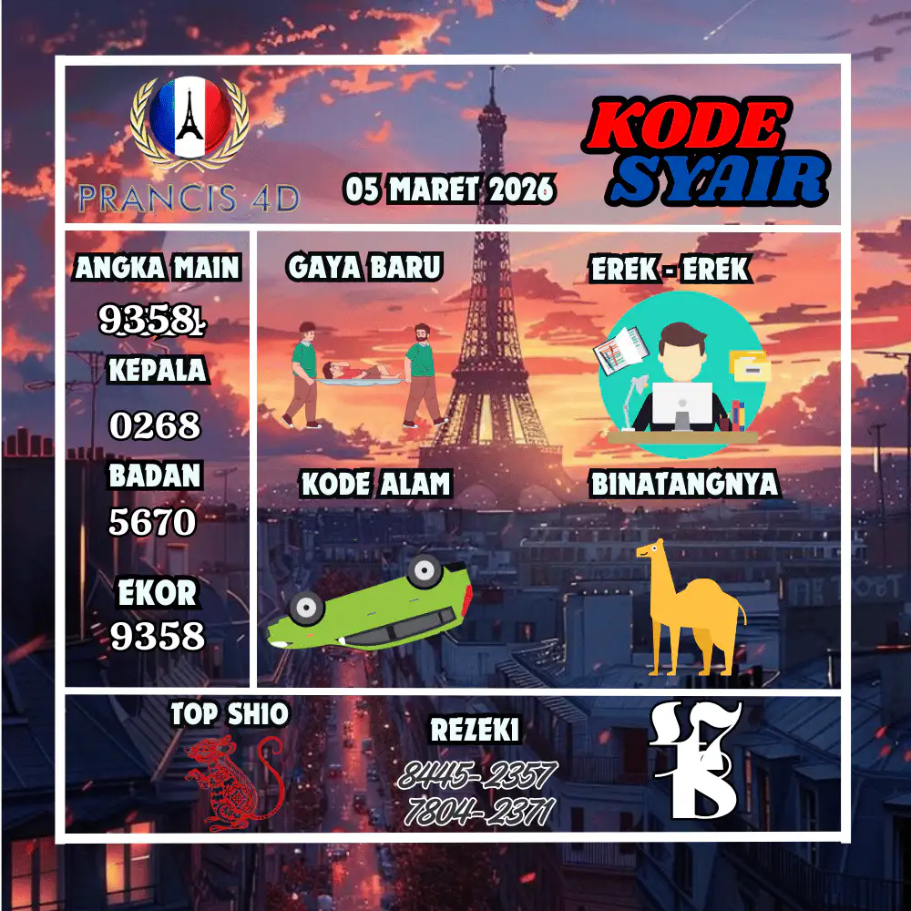 Kode Syair Prancis4D Pools Maret Pools