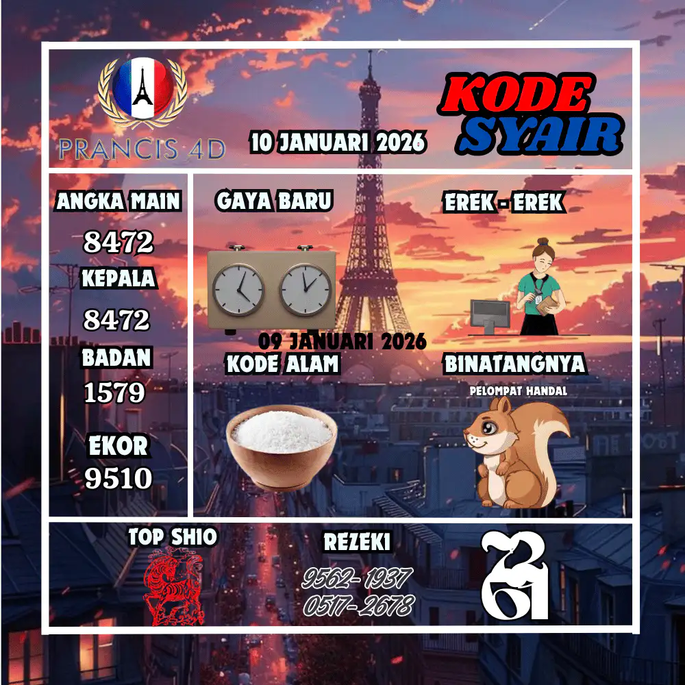 Kode Syair Prancis4D Pools Februari Pools