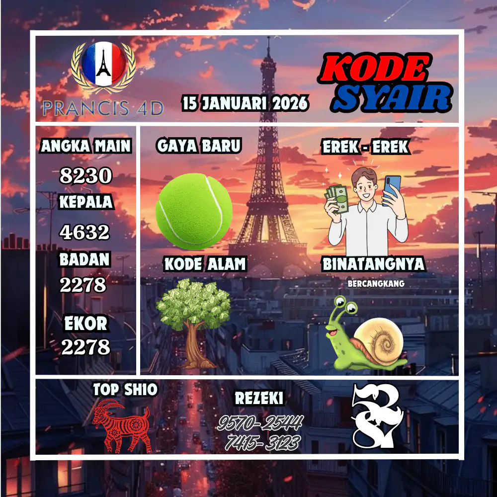 Kode Syair Prancis4D Pools Februari Pools