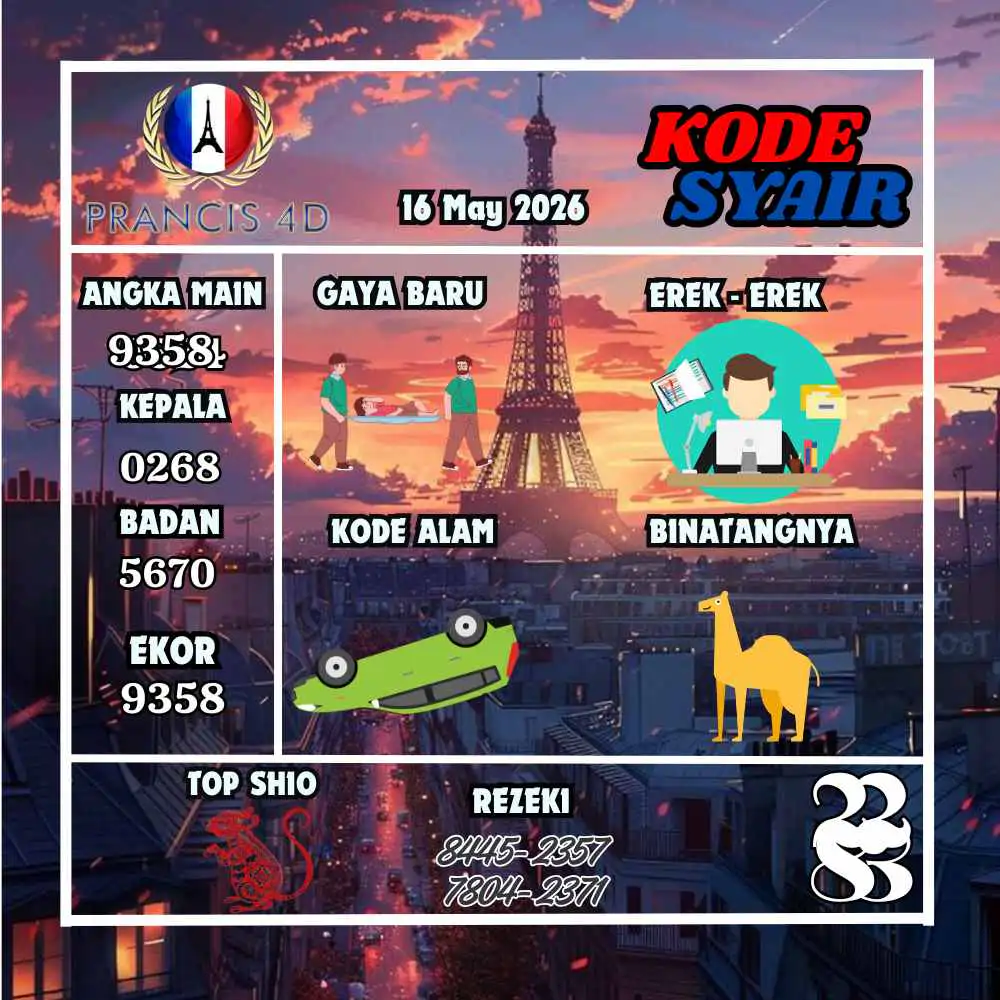 Kode Syair Prancis4D Pools Mei 2026