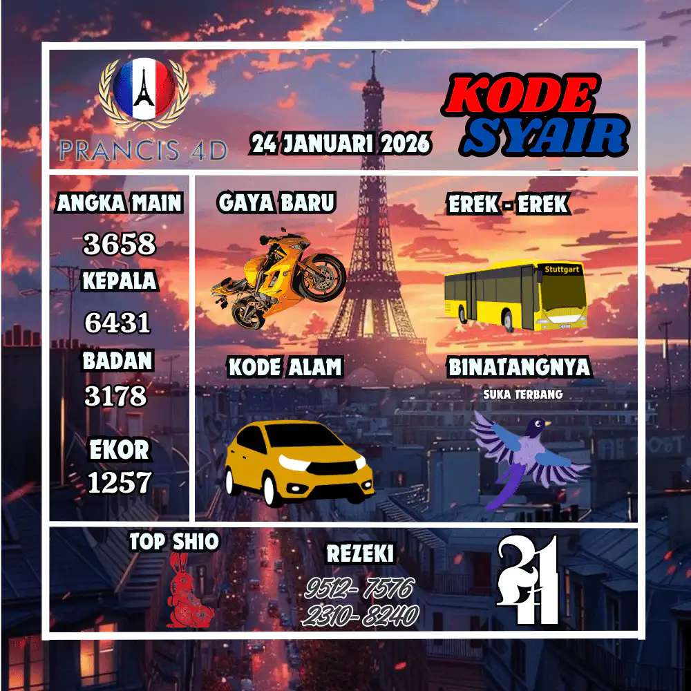 Kode Syair Prancis4D Pools januari Pools