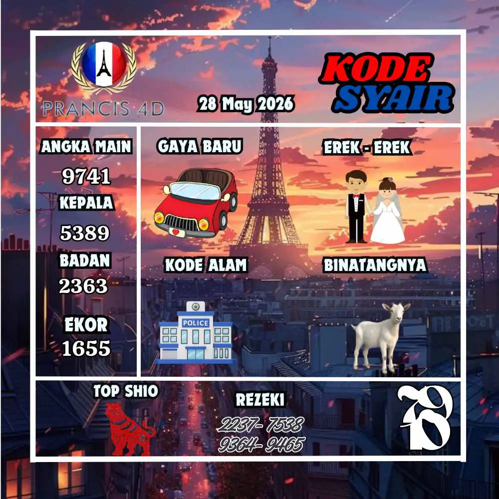 Kode Syair Prancis4D Pools Mei 2026