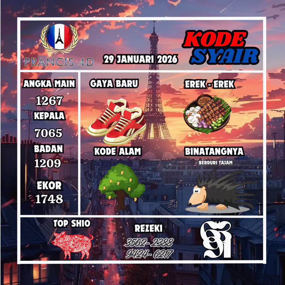 Kode Syair Prancis4D Pools januari Pools