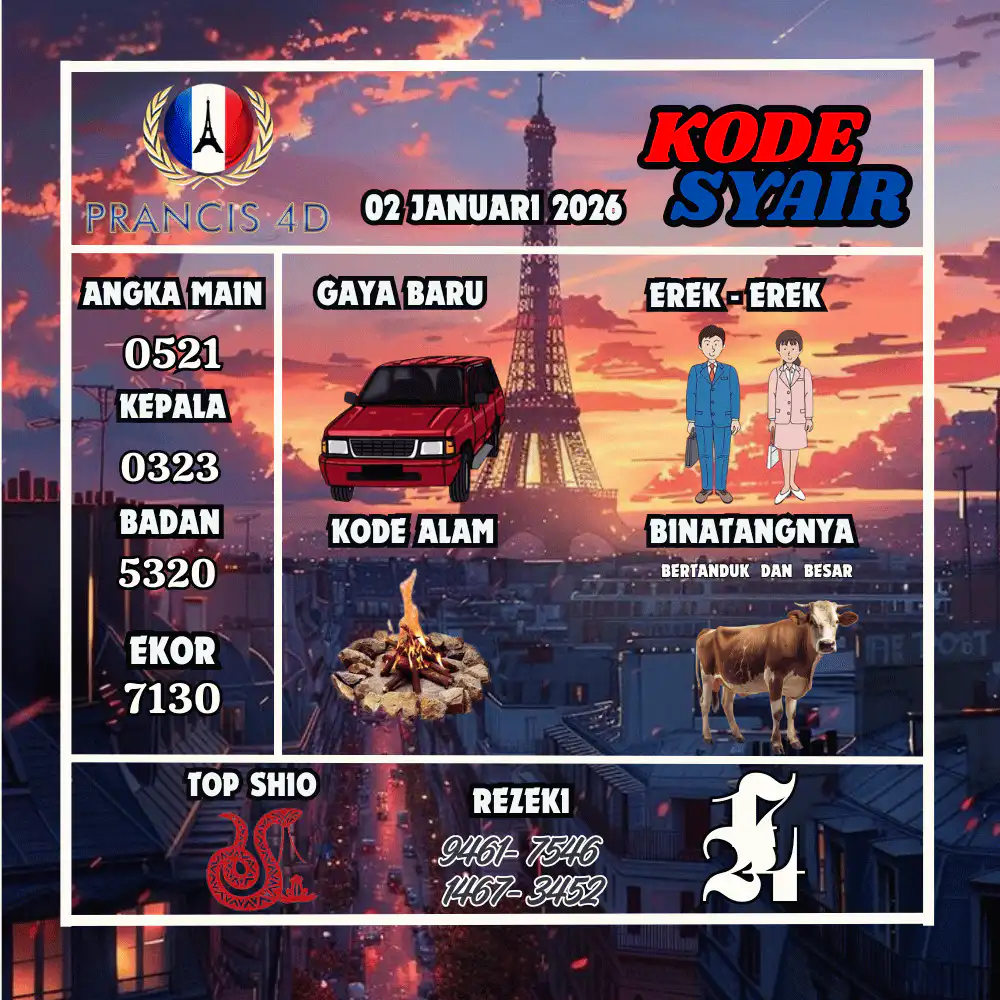 Kode Syair Prancis4D Pools Februari Pools