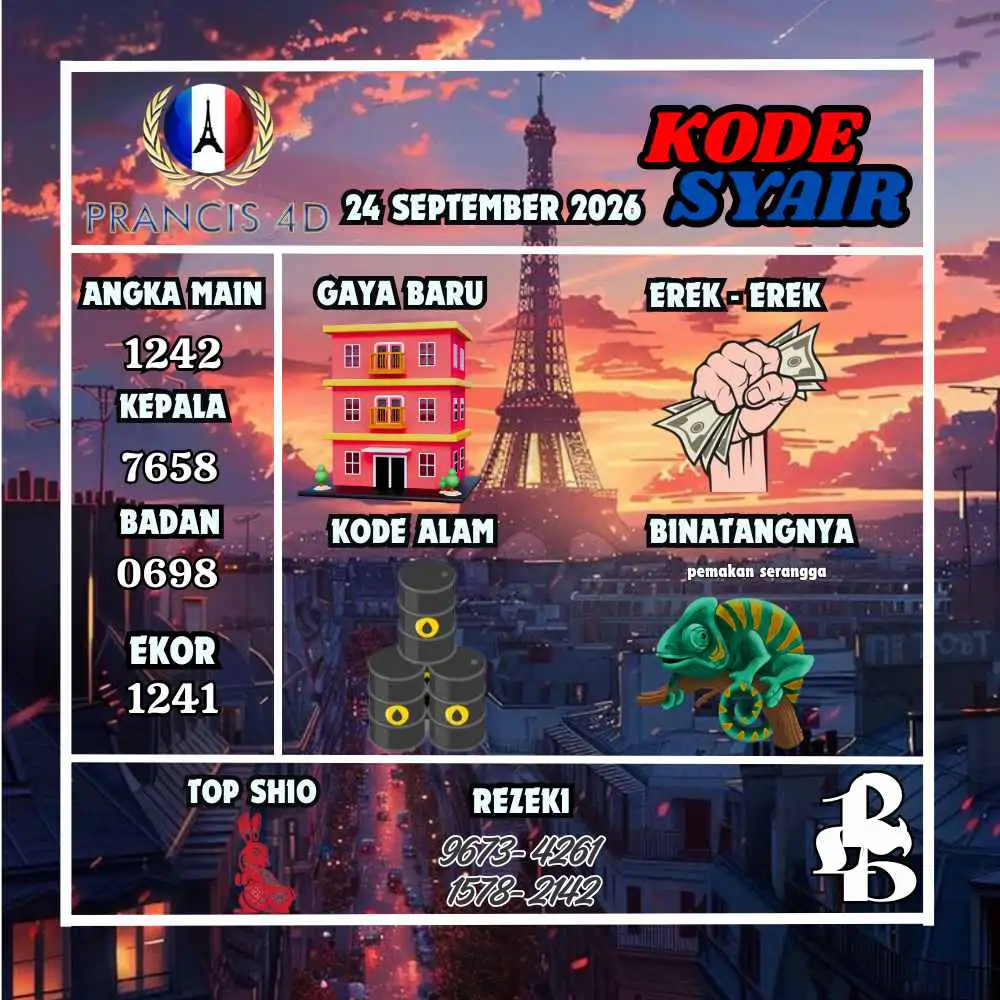 Kode Syair Prancis4D Pools September 2026